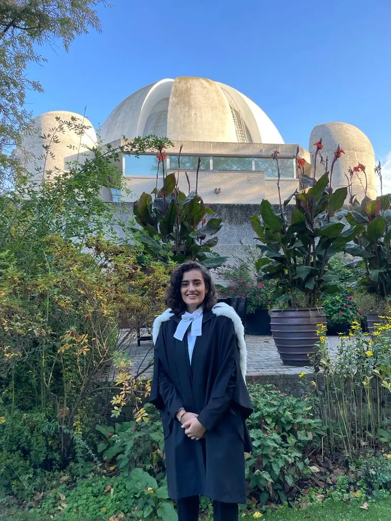 Arij Asad after graduating in Mathematics from the University of Cambridge
